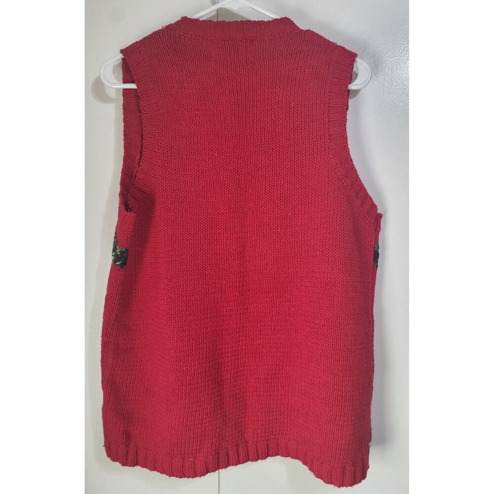 VTG Heirloom Collectibles Ugly Christmas Sweater Vest Nutcracker Holiday SZ S - Picture 2 of 9